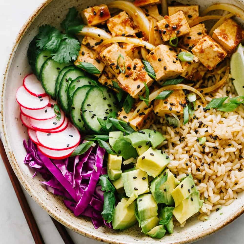 Spicy Tofu Bowl.