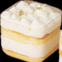 Coconut Mousse Cake.