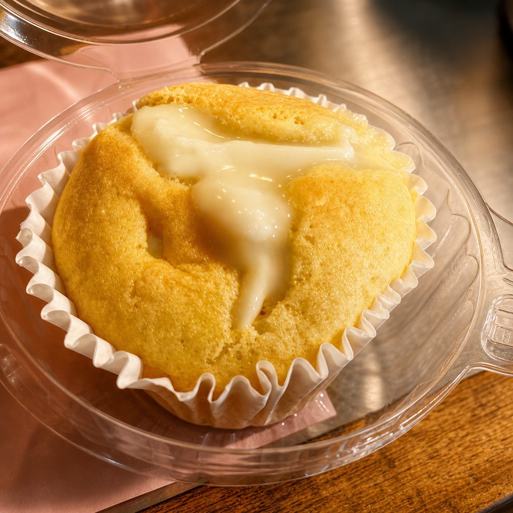 Coconut Chiffon Cupcake.