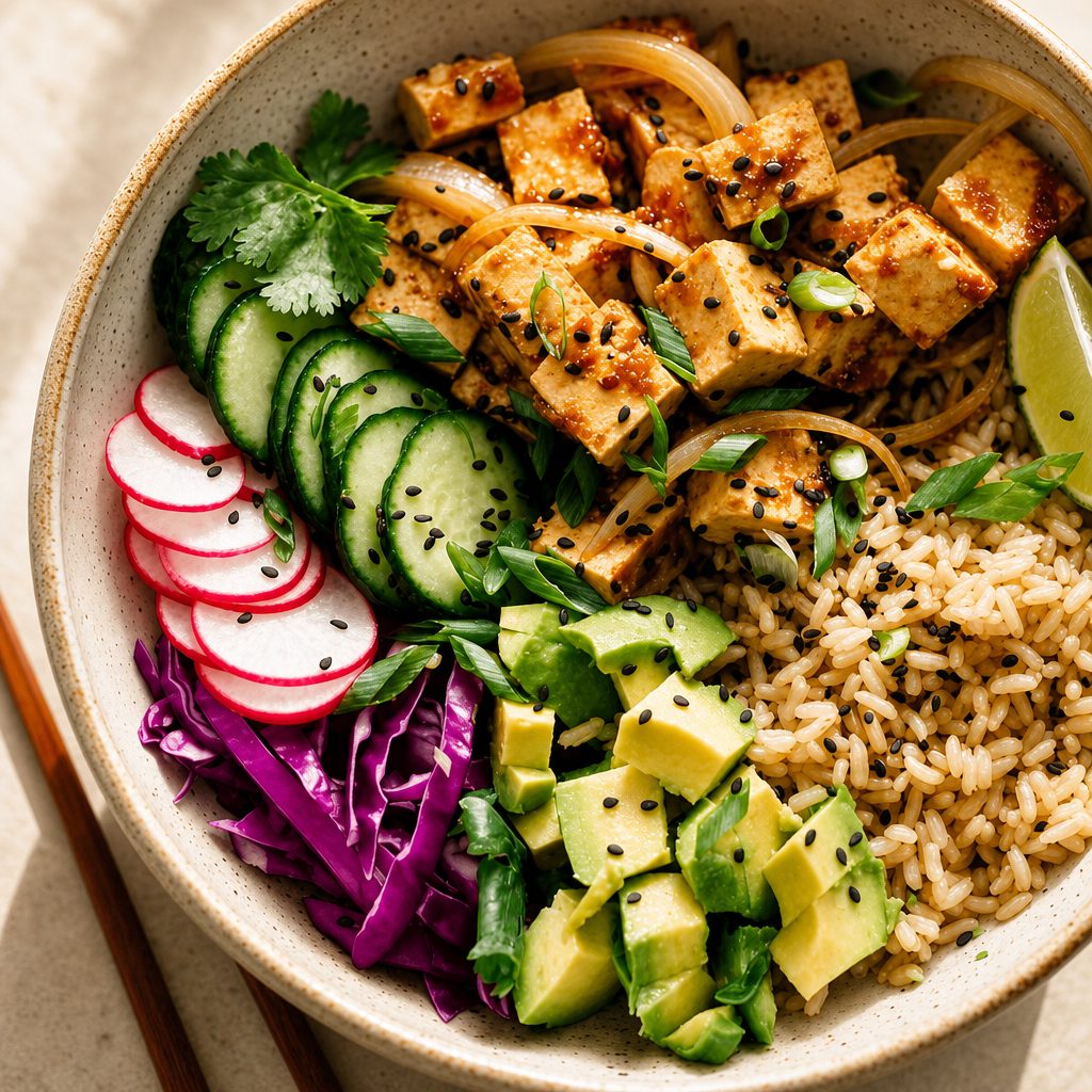 Spicy Tofu Bowl.