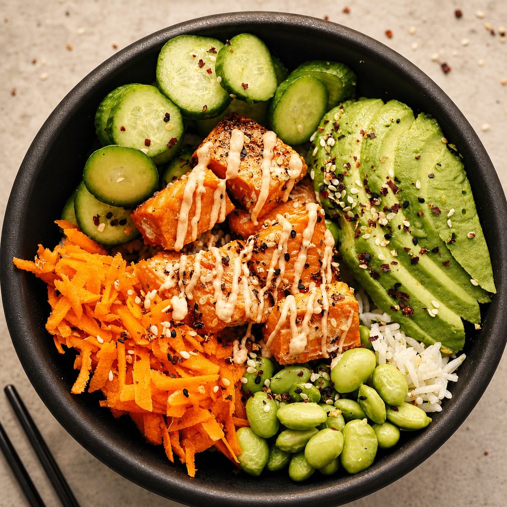 Spicy Salmon Bowl.