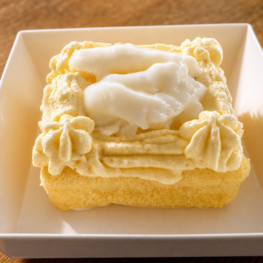 Coconut butter cake.