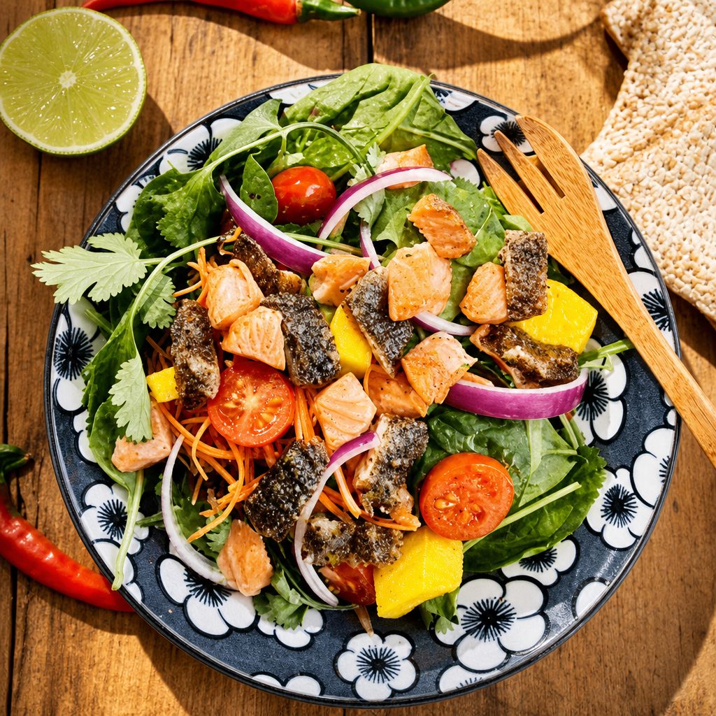 SPICY SALMON SALAD Green.